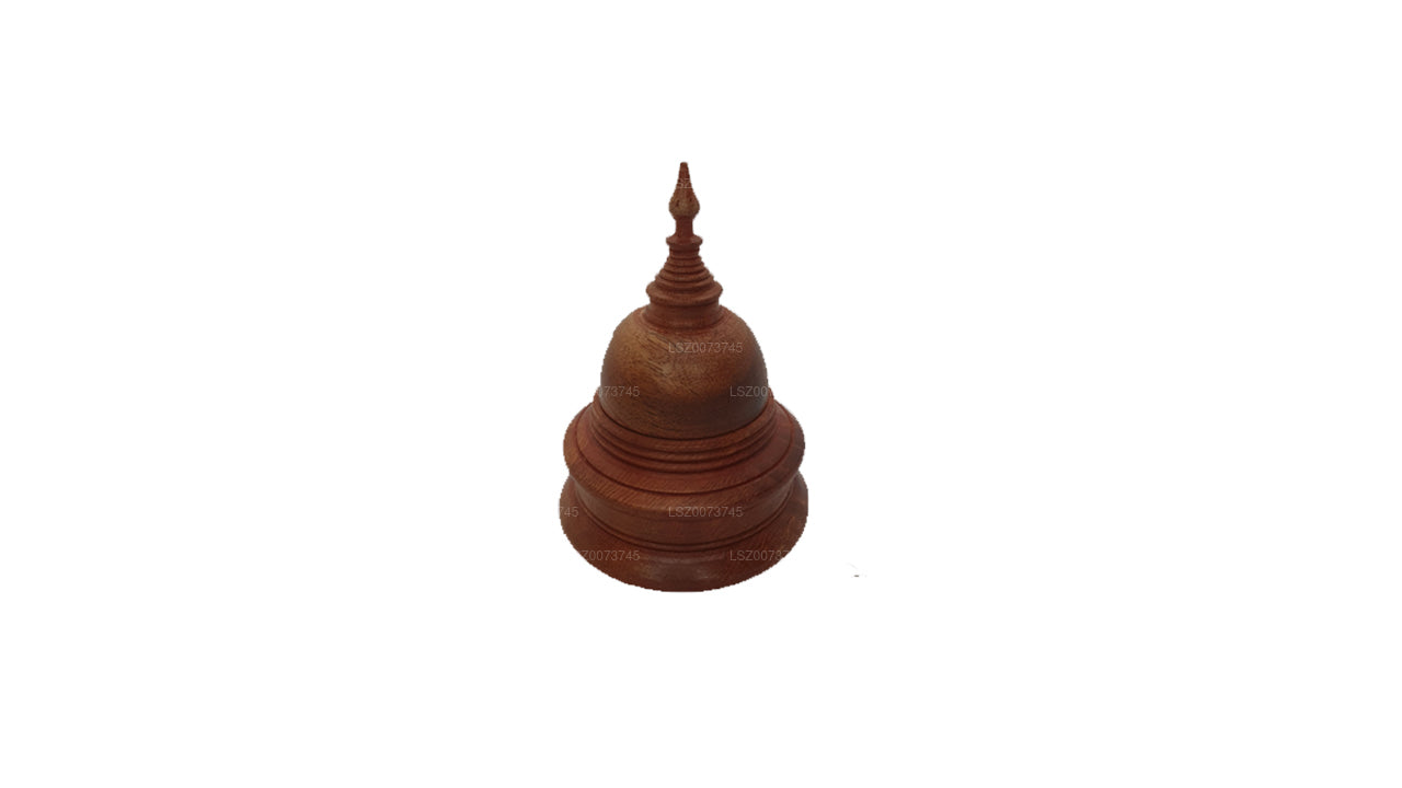 Stupas de Bouddha en bois couleur (H-4 pouces L-3 pouces)