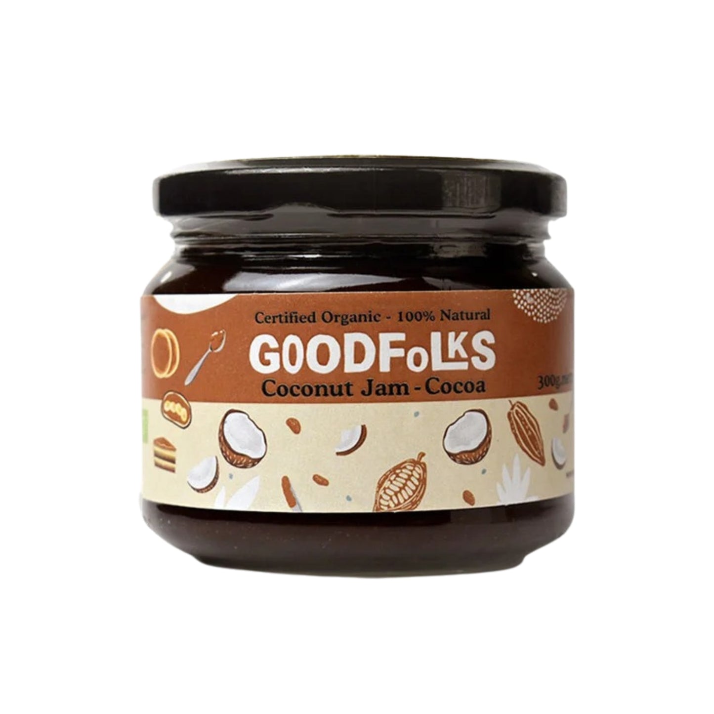 Confiture de noix de coco au cacao Goodfolks (300g)