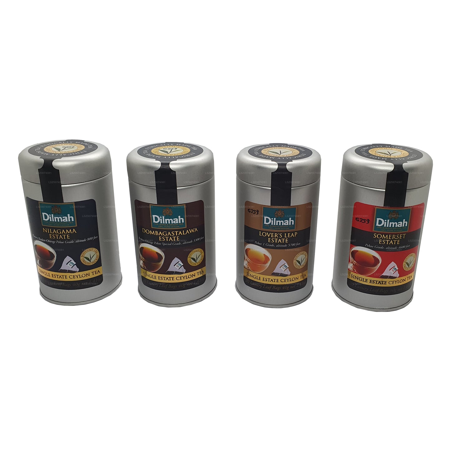 Boîte à thé Dilmah Single Estate (lot de 1)