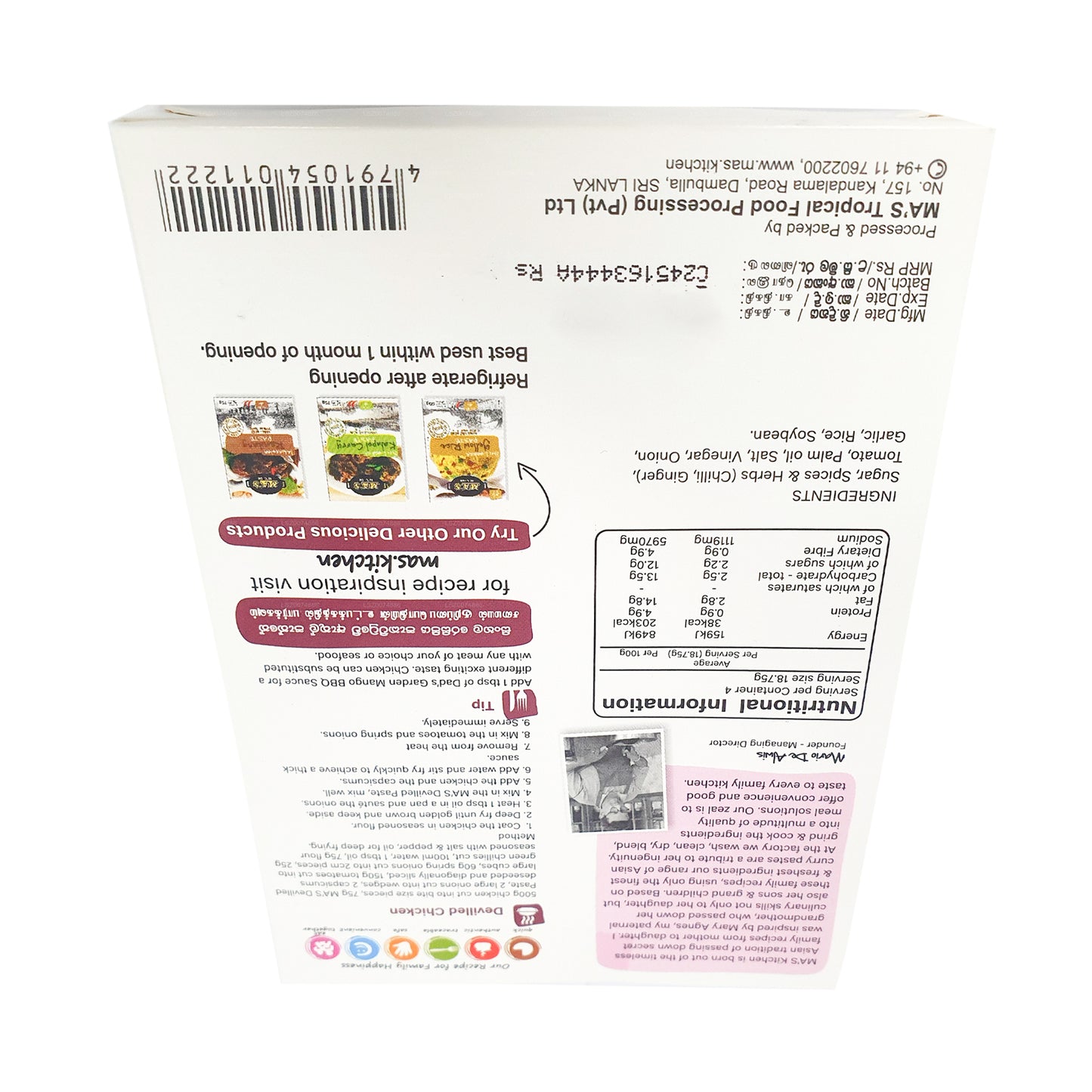 Pâte farinée MA's Kitchen (60 g)