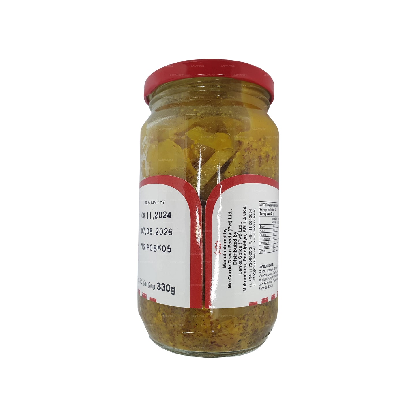 Cornichon cinghalais Mc Currie (330 g)