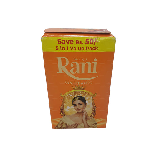 Savon Swadeshi Rani au bois de santal 5 en 1 (5x70g)