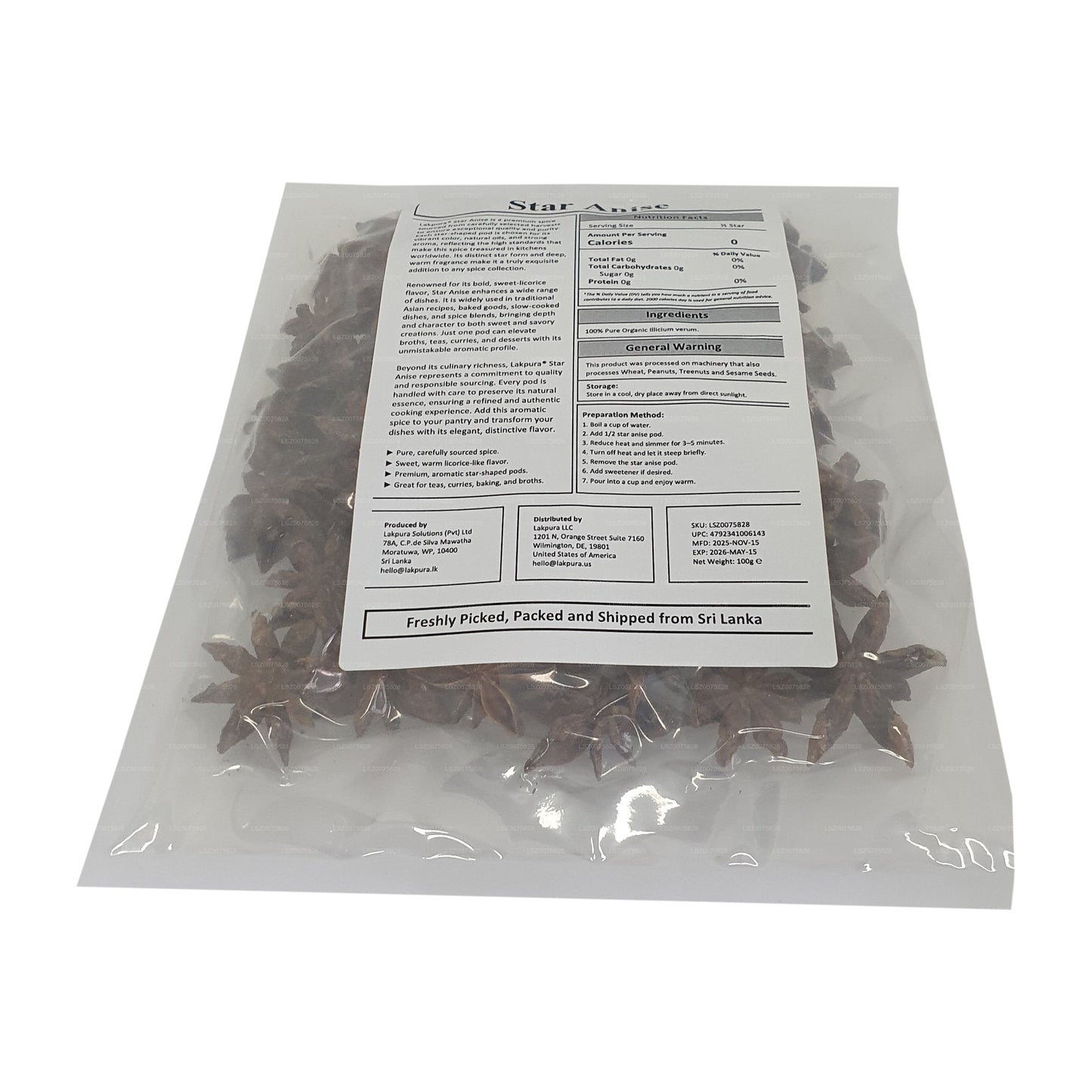 Anis étoilé Lakpura (100 g)