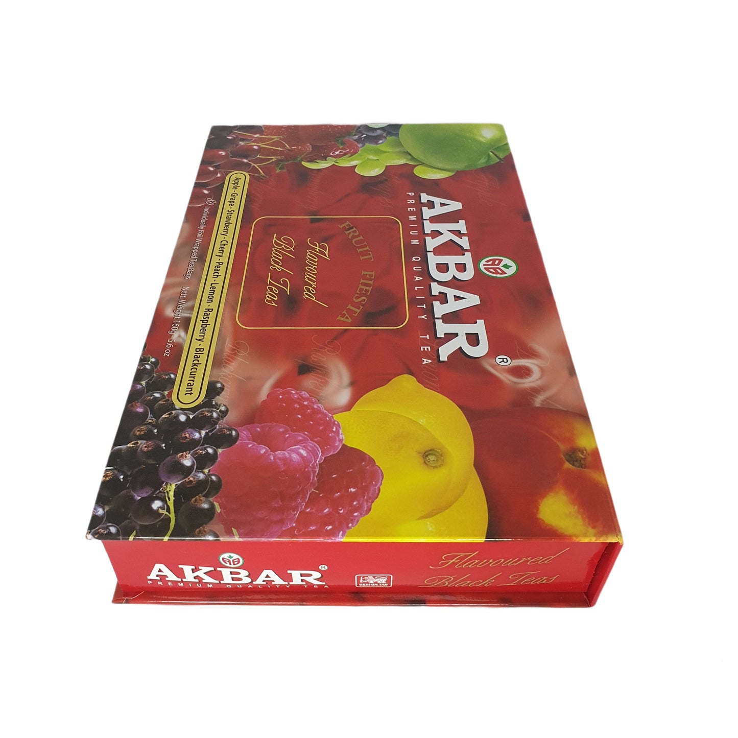 Coffret cadeau de thé noir aromatisé Akbar Fruit Fiesta 80 sachets de thé (160 g)