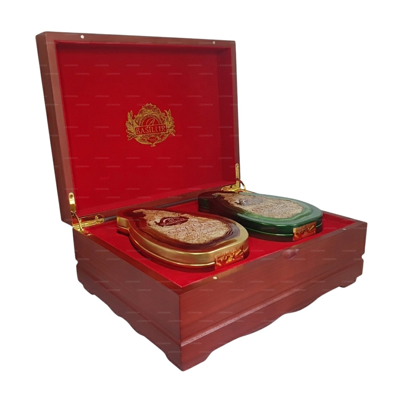 Basilur Wooden Presenter 2 in 1 "Island of Tea Wooden Presenter" (200g)