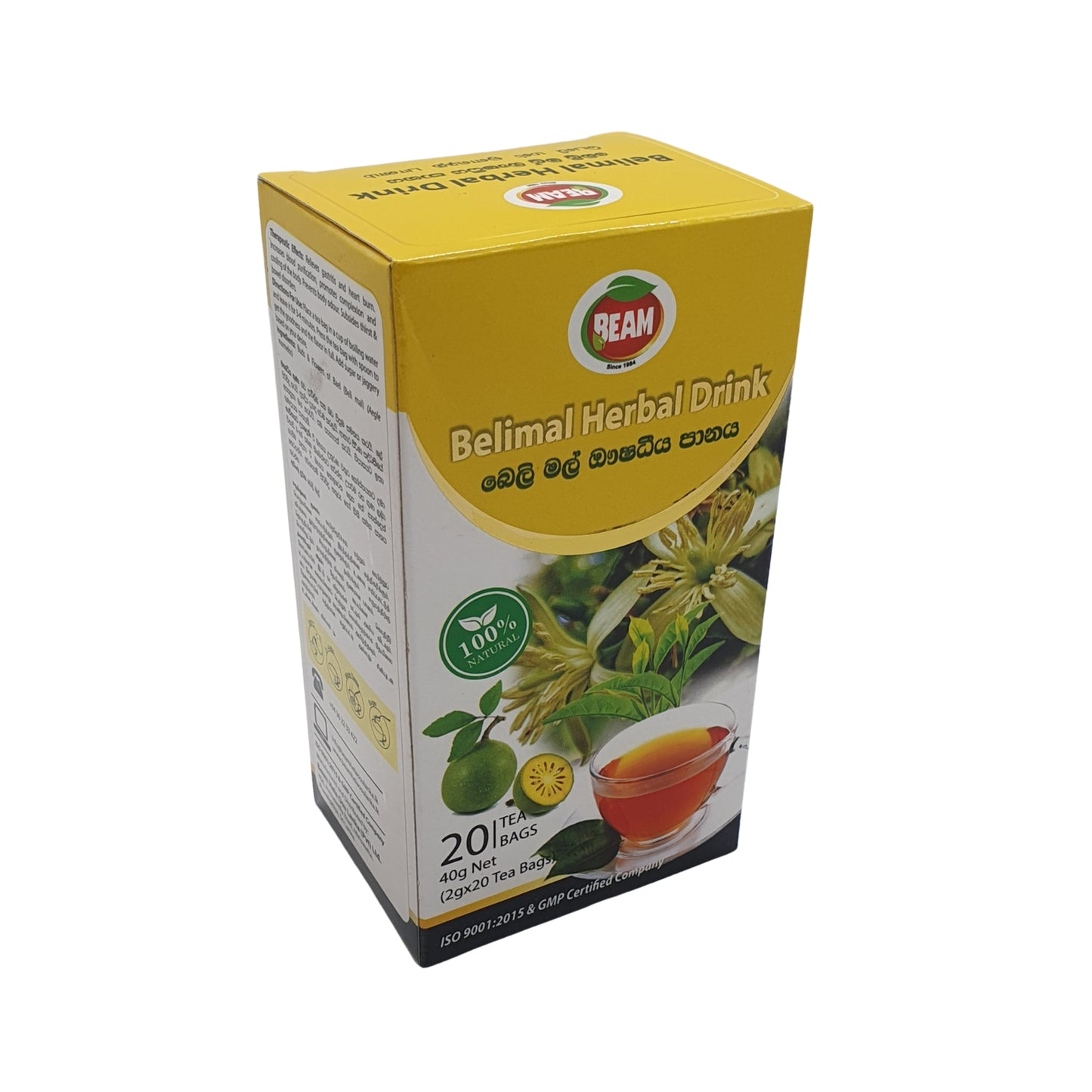 Thé Beam Belimal (40 g) 20 sachets de thé
