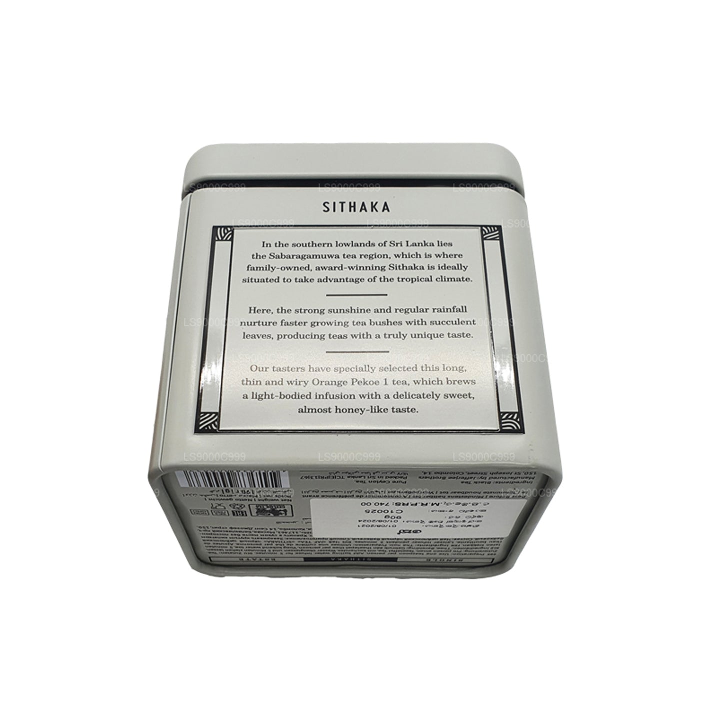 Boîte à thé Jaf Single Estate Collection Sithaka (90 g)