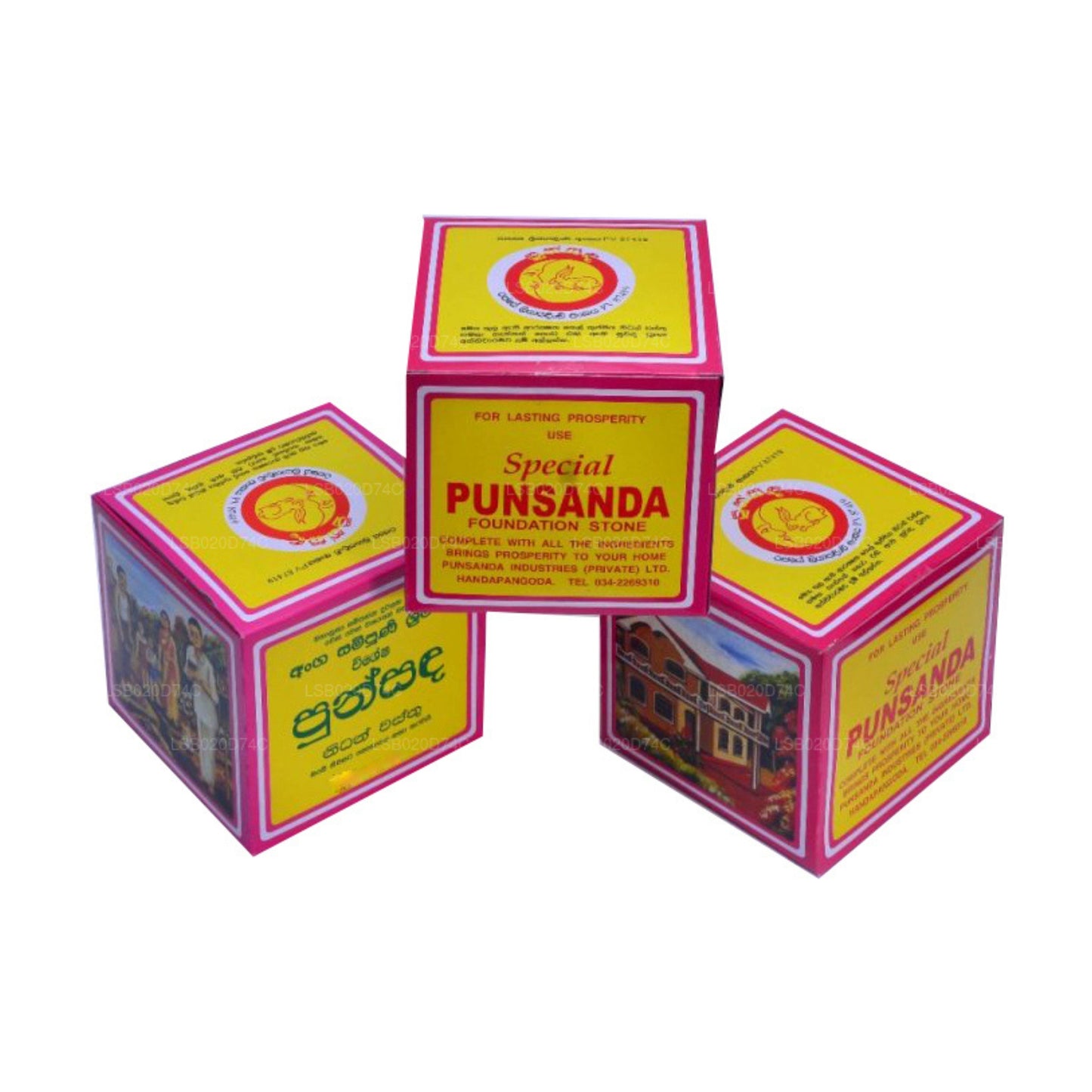 Punsanda Nidan Wasthu (pierres principales de la fondation)