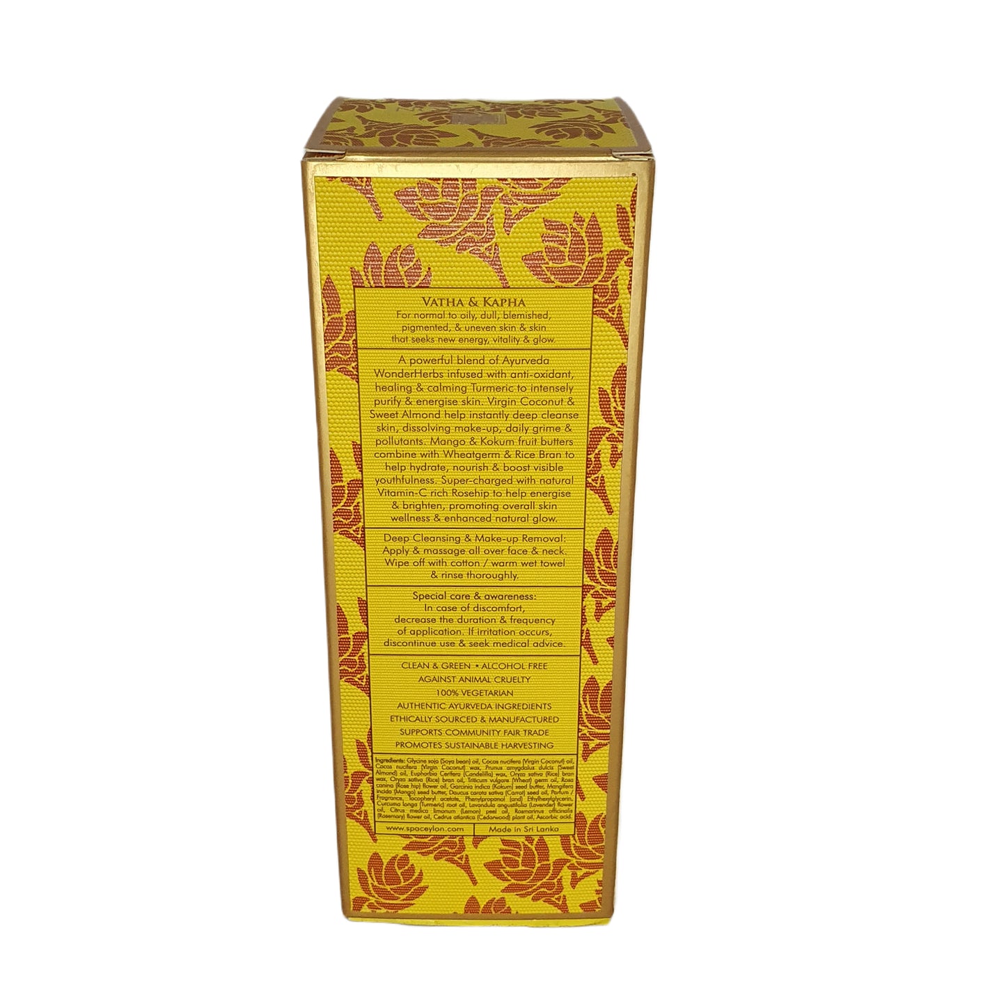 Spa Ceylon True Turmeric - Vitamin C Glow - Baume nettoyant pour le visage en profondeur (100 ml)