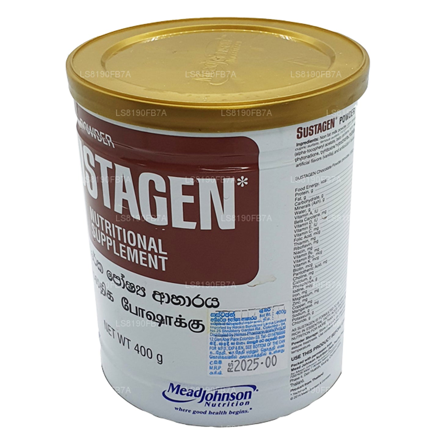 Supplément nutritionnel Sustagen Chocolat (400g)