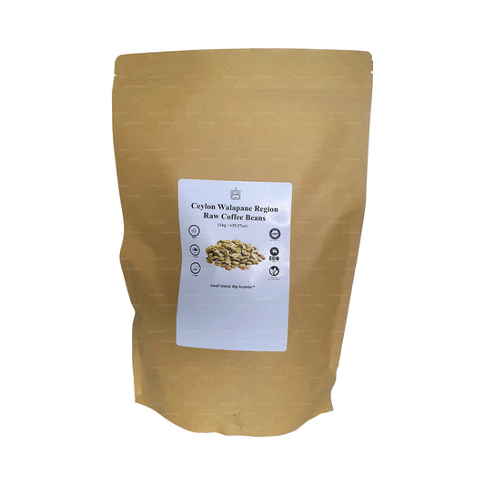 Café en grains crus de la région de Walapane, Lakpura, Ceylan