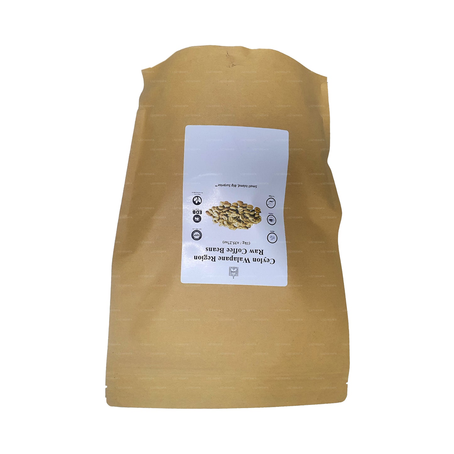 Café en grains crus de la région de Walapane, Lakpura, Ceylan