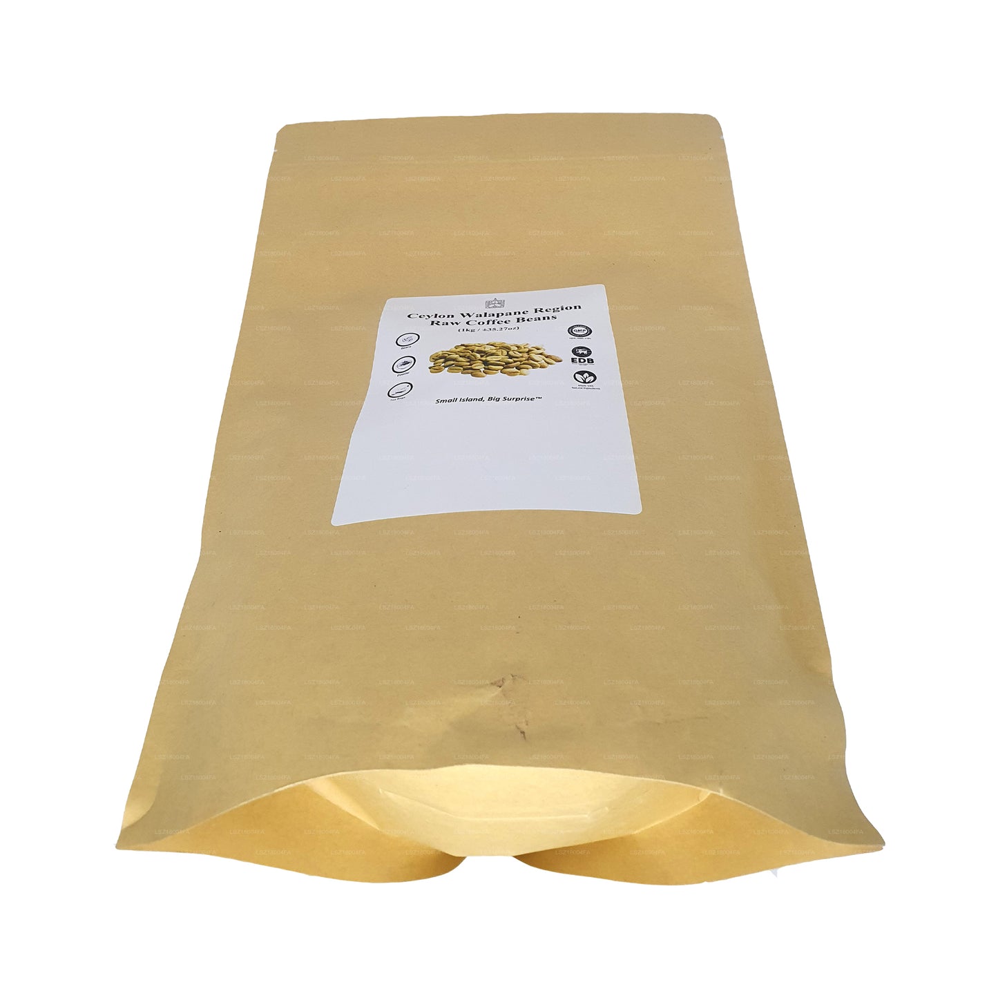 Café en grains crus de la région de Walapane, Lakpura, Ceylan