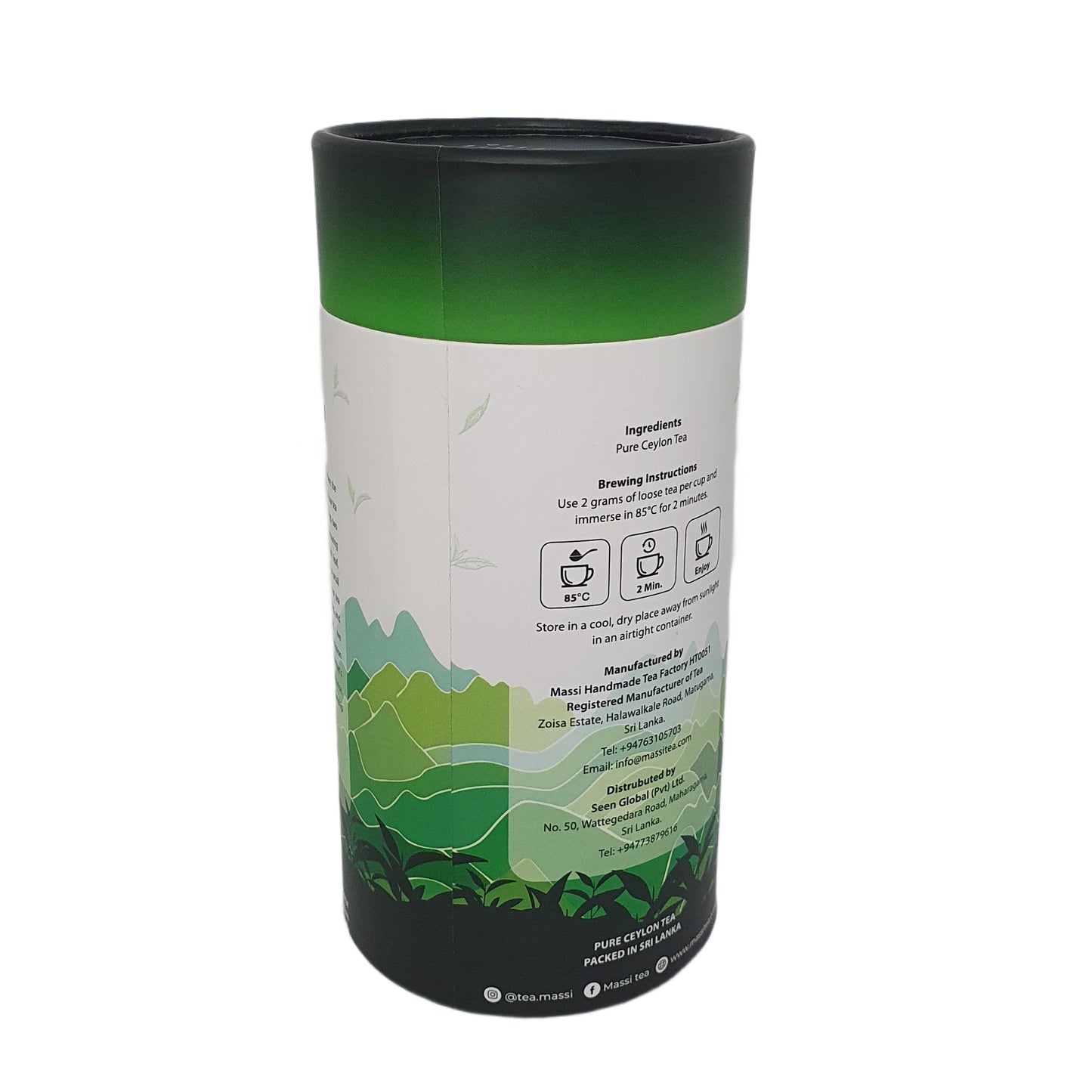 Thé vert artisanal Massi Tea Single Estate (50g)