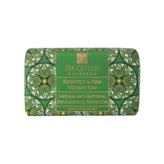 Savon exfoliant antibactérien bien-être Eucalyptus & Neem de Spa Ceylon (100 g)