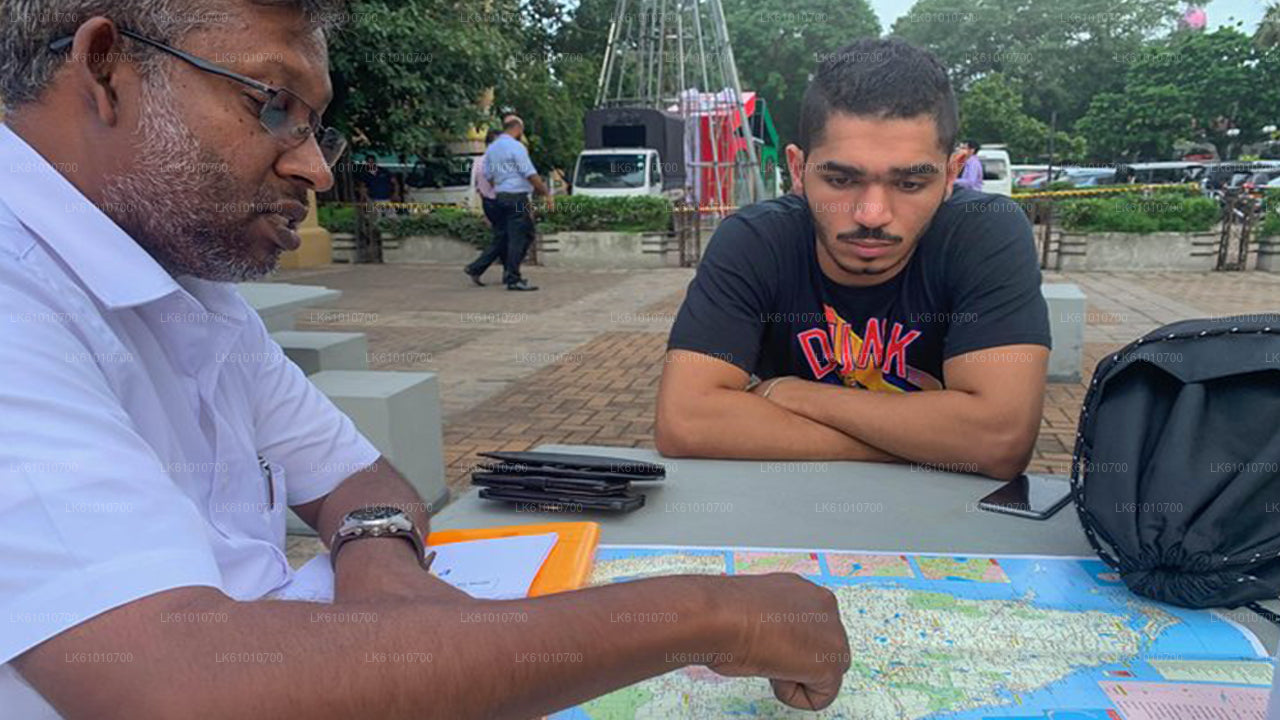 Promenade dans la ville de Colombo avec un habitant