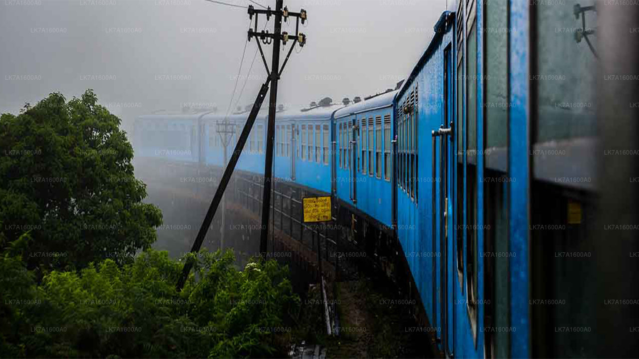 Trajet en train de Colombo à Badulla (train n° : 1005 « Podi Menike »)