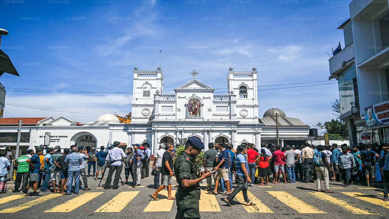 Promenade dans la ville de Colombo avec un habitant du port maritime de Colombo