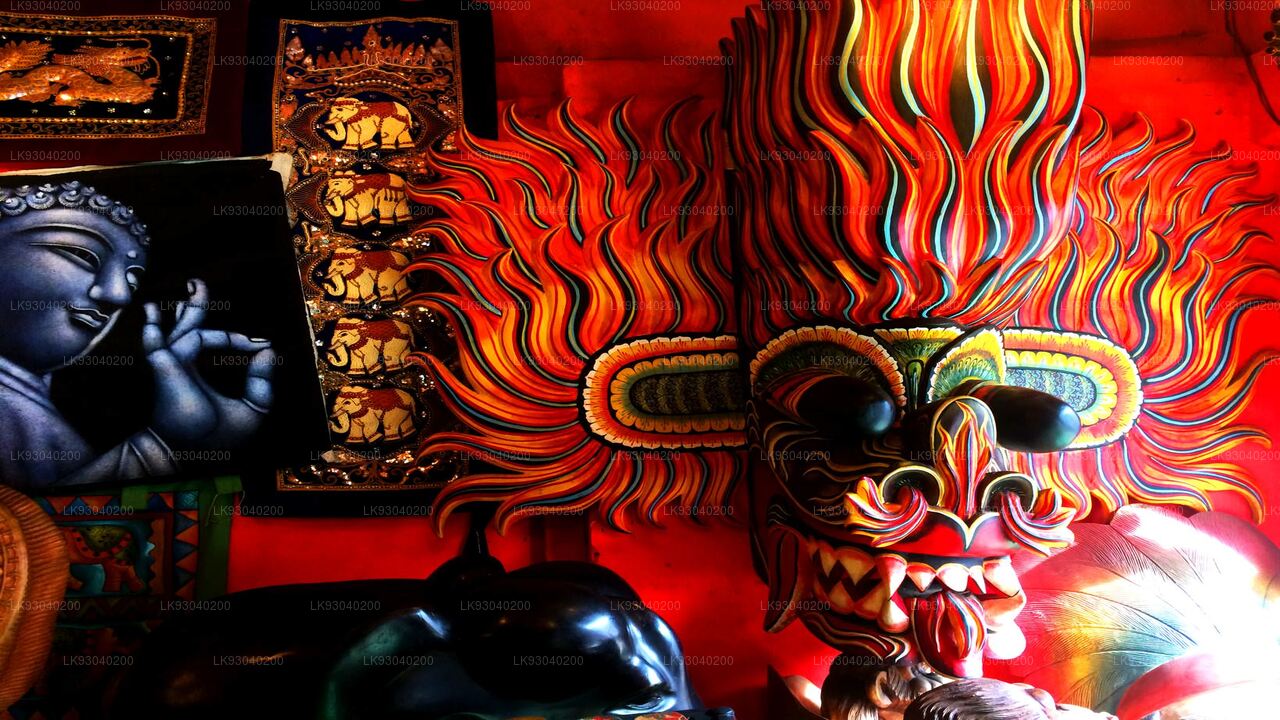 Atelier de fabrication de masques à Weligama