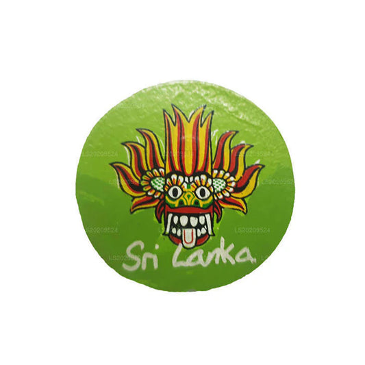 Masque ginidal Raksha sri lankais pour réfrigérateur