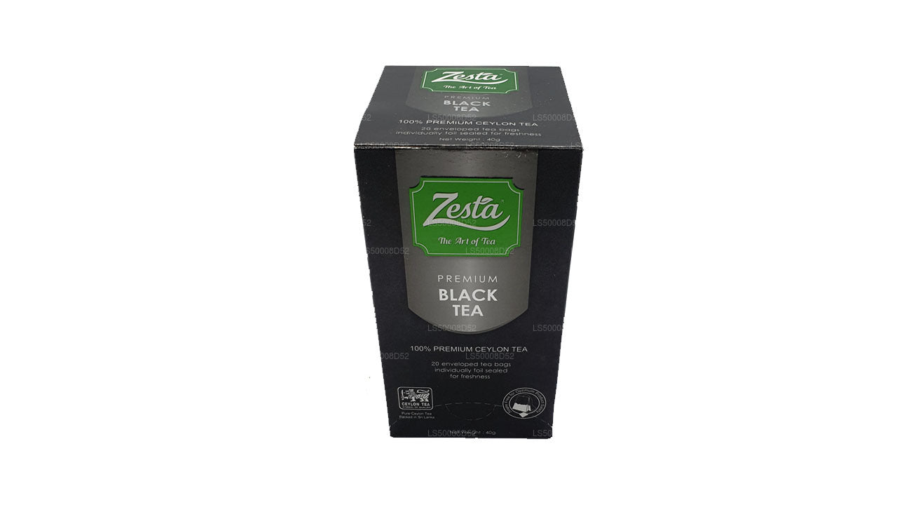 Thé noir Zesta Premium (40 g) 20 sachets de thé