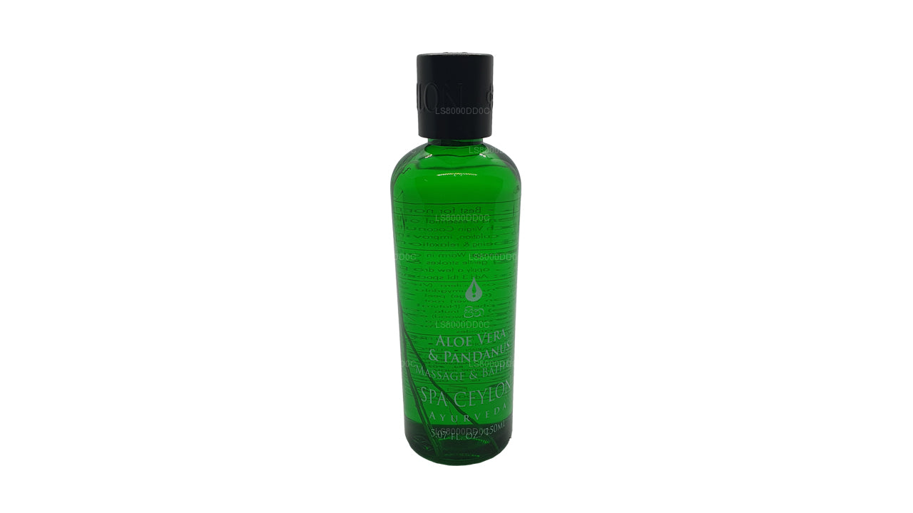 Huile de massage et de bain Spa Ceylan Aloe Vera, Pandanus (150 ml)