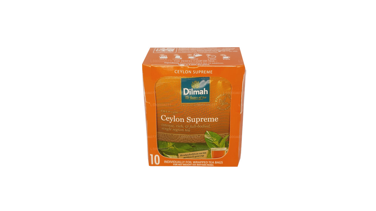 Dilmah Ceylon Supreme 10 sachets de thé (20 g)