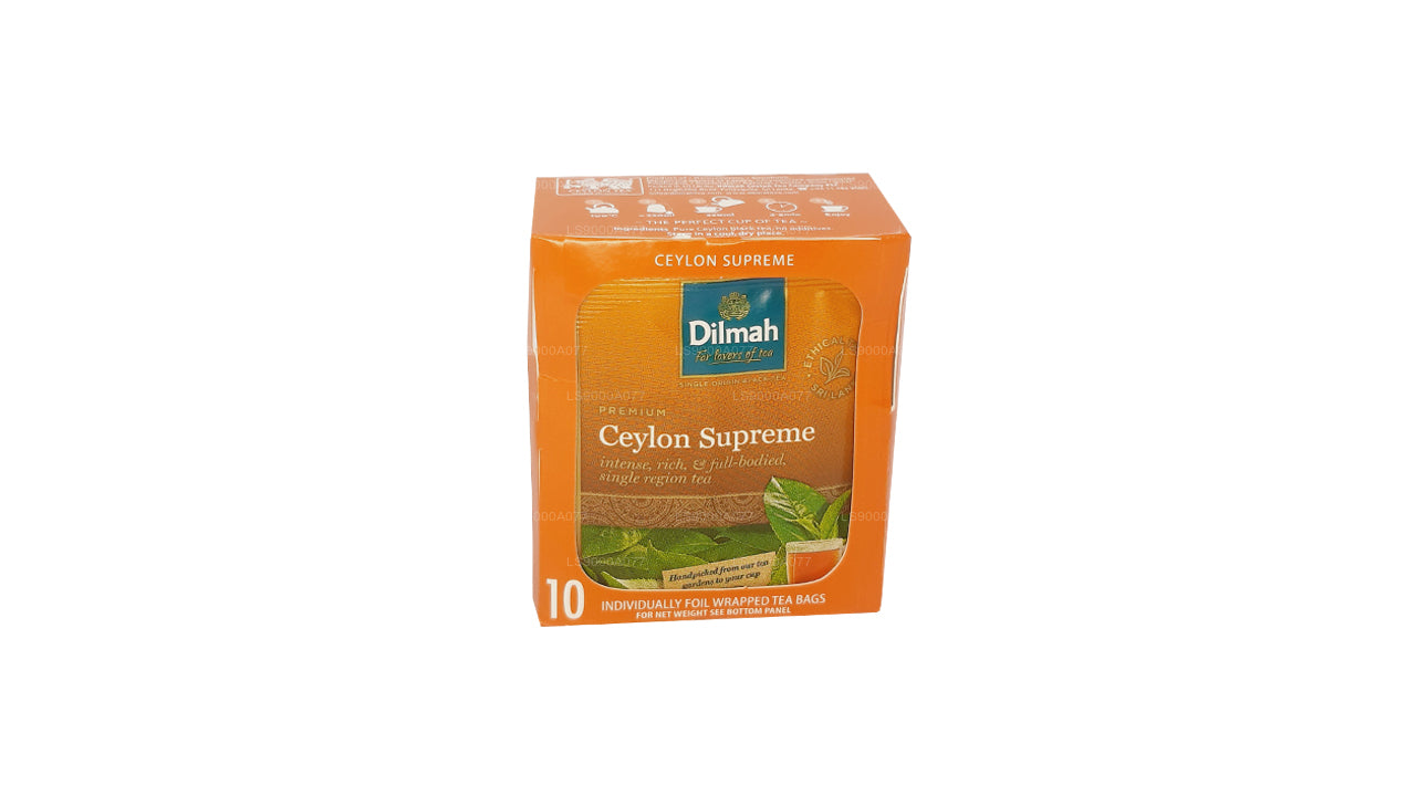 Dilmah Ceylon Supreme 10 sachets de thé (20 g)