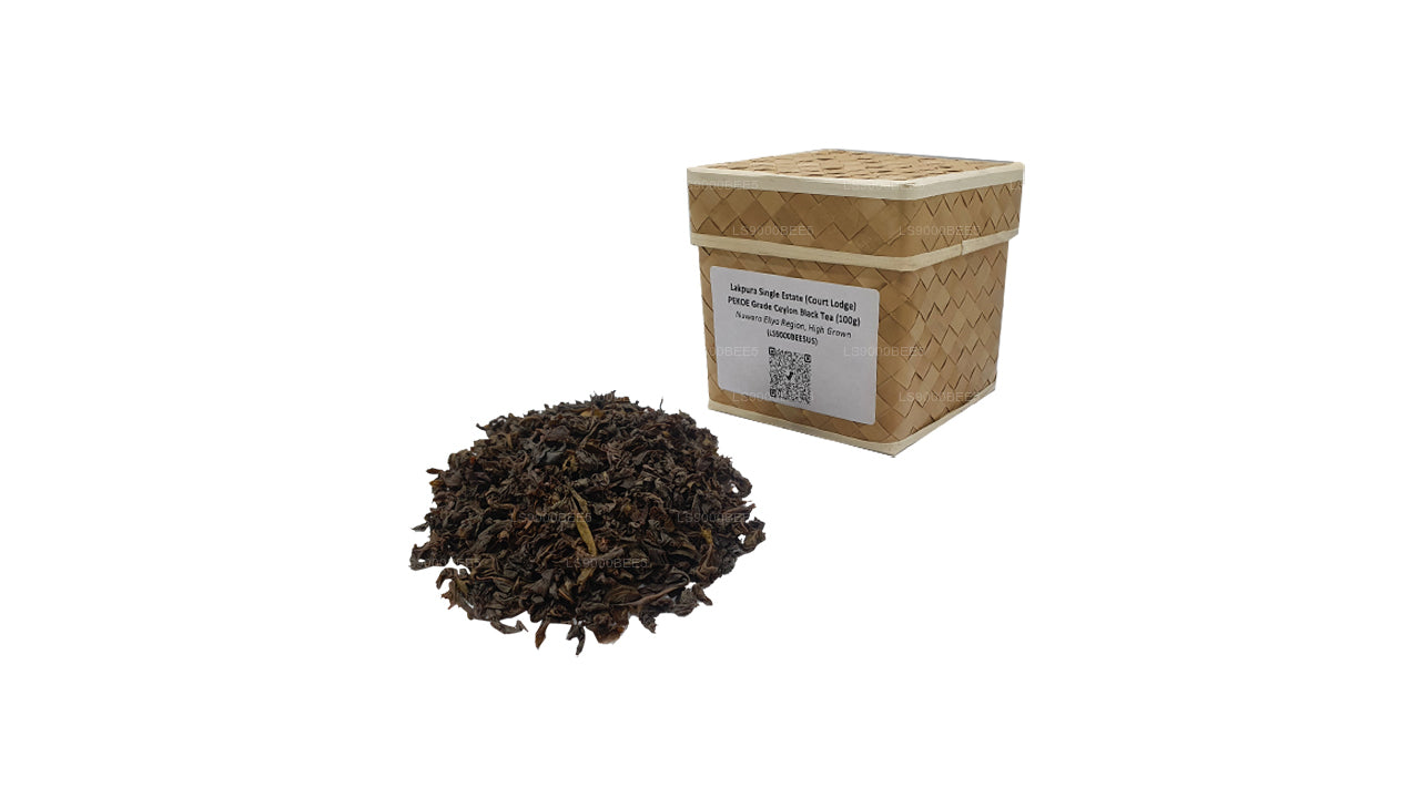 Thé noir de Ceylan Lakpura Single Estate (Court Lodge) PEKOE Grade (100 g)
