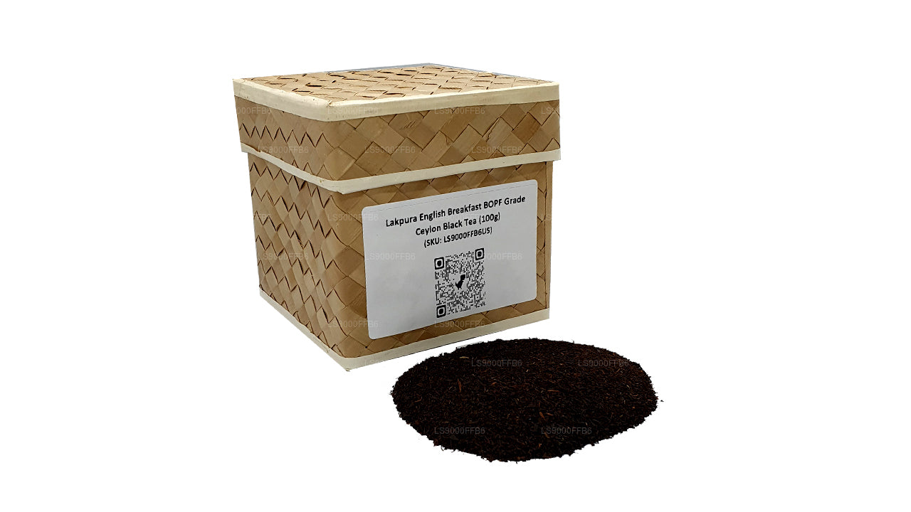 Thé noir de Ceylan Lakpura English Breakfast BOPF Grade (100 g)