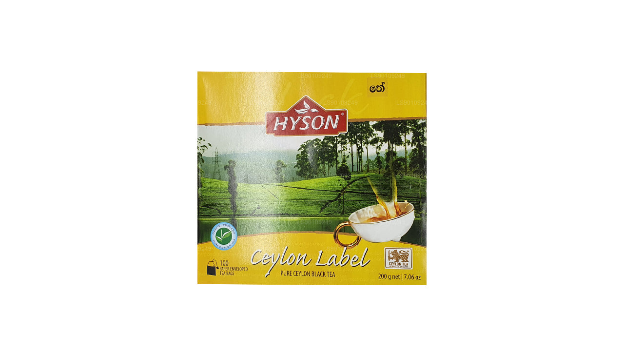 Hyson Ceylon Label BOPF (200 g) 100 sachets de thé