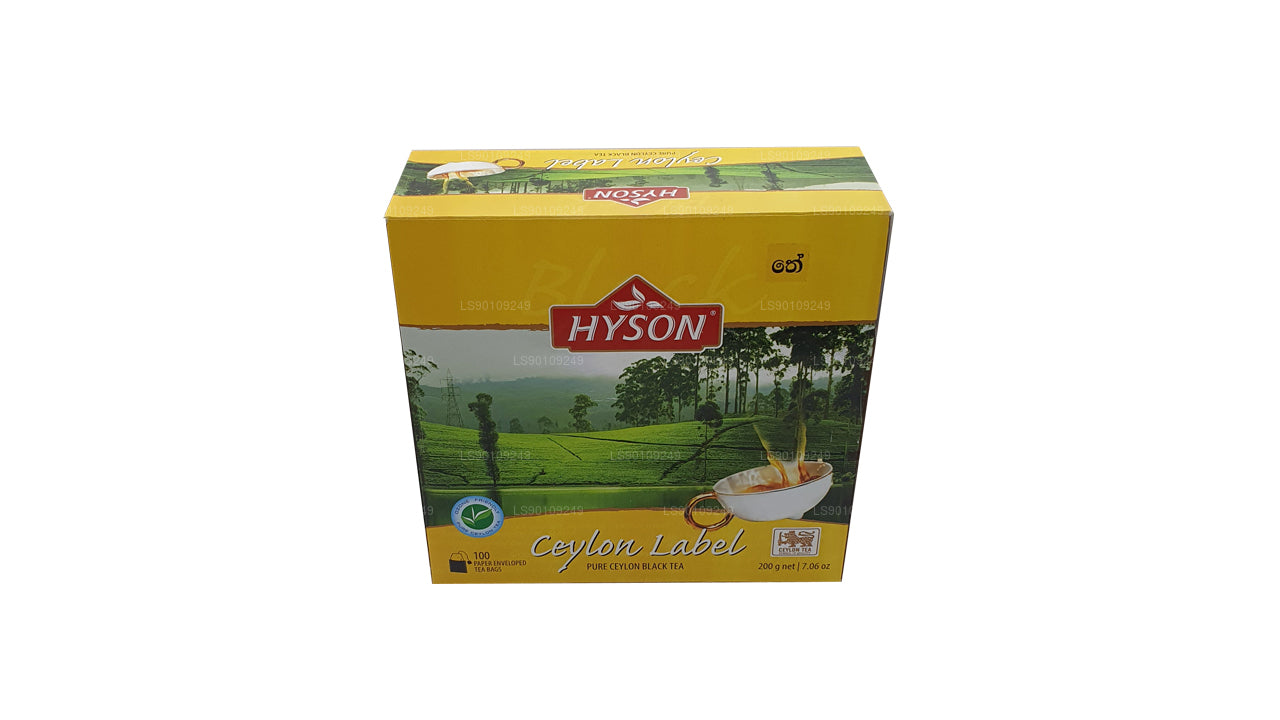 Hyson Ceylon Label BOPF (200 g) 100 sachets de thé