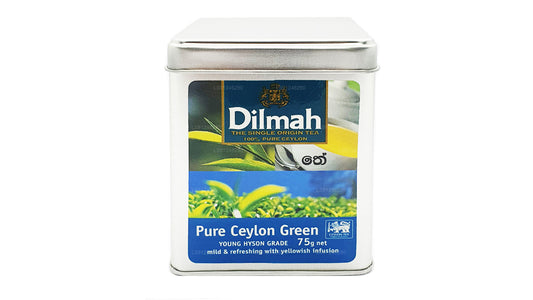 Boîte à thé vert Dilmah Pure Ceylan (YOUNG HYSON GRADE) en vrac (75 g)