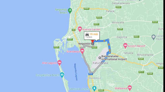 Transfert privé de la ville de Negombo à l'aéroport de Colombo (CMB)